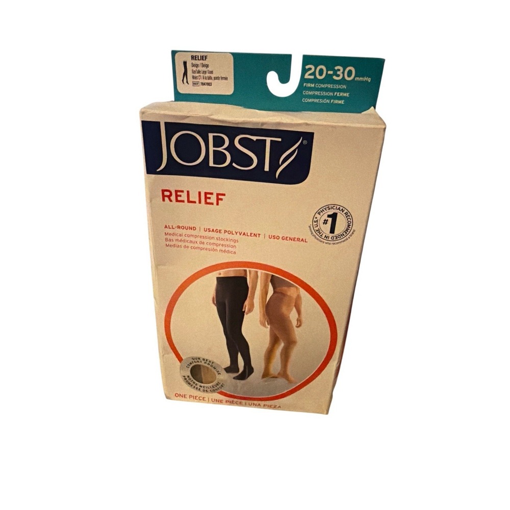 Jobst Relief Medical Compression 20-30mmHg Medium Beige One Piece Open Box